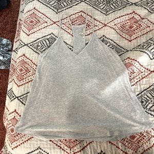 Light gray racerback loose tank top size L